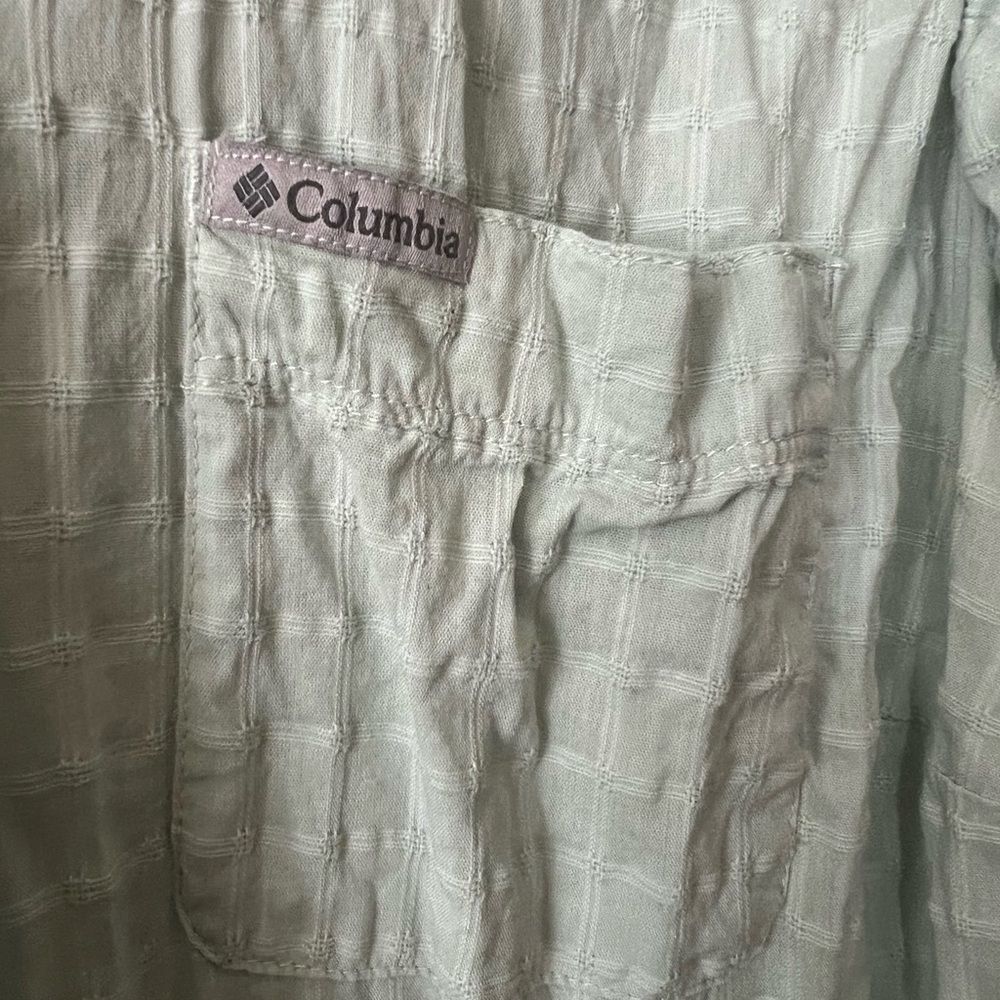 Columbia Mint Green Sleeveless Button-Down Shirt - Picture 6 of 6